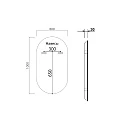 Зеркало Vincea 60 VLM-3AU100-2 с подсветкой