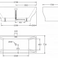 Акриловая ванна BelBagno 170x75 BB73-170 белая глянцевая