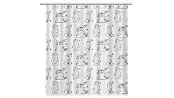 Штора для ванной Fixsen Teddy Wash 180x200 FX-1505 рисунок / белый
