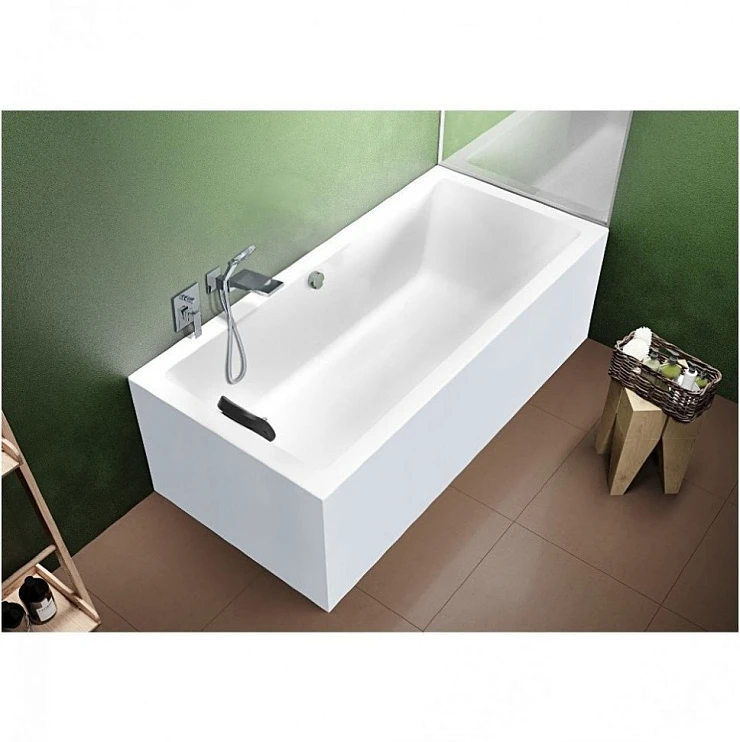Акриловая ванна Riho Lugo 190x90 Plug & Play B136015005 левая, белая глянцевая