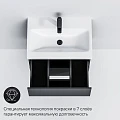 Тумба с раковиной AM.PM Gem 60 черная матовая