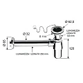 Сифон Remer RR 973 Z Хром