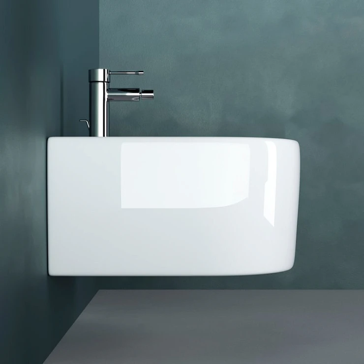Биде подвесное Ceramica Nova Moments CN3004 белый глянец