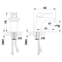Смеситель для раковины Lemark Unit LM4546C хром