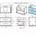 Тумба под раковину Cezares 54949 серая