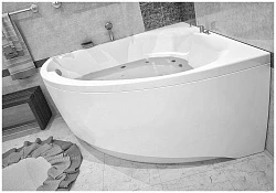 Акриловая ванна Aquanet Bali 150x150 203906 белая глянцевая