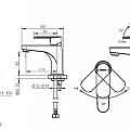 Смеситель для раковины Bravat Louise F1191183CP-RUS хром