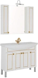 Мебель для ванной Aquanet Честер 105 белый/золото