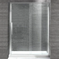 Душевая дверь в нишу Cezares 130см LUX-SOFT-W-BF-1-130-C-Cr-IV профиль хром, стекло прозрачное