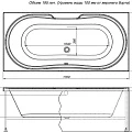 Акриловая ванна Aquanet Valencia 170x80 210298 белая глянцевая