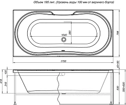 Акриловая ванна Aquanet Valencia 170x80 210298 белая глянцевая