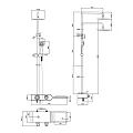 Душевая стойка Lemark Tropic LM7009C хром