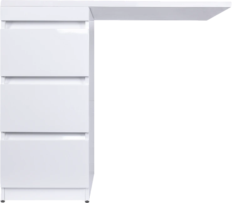 Тумба с раковиной Style Line Даллас 110 напольная, левая, белый глянец