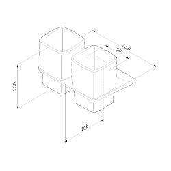 Стакан AM.PM Inspire 2.0 A50A343400 хром