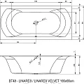 Акриловая ванна Riho Linares 190x90 Plug & Play B143016005 правая, белая глянцевая
