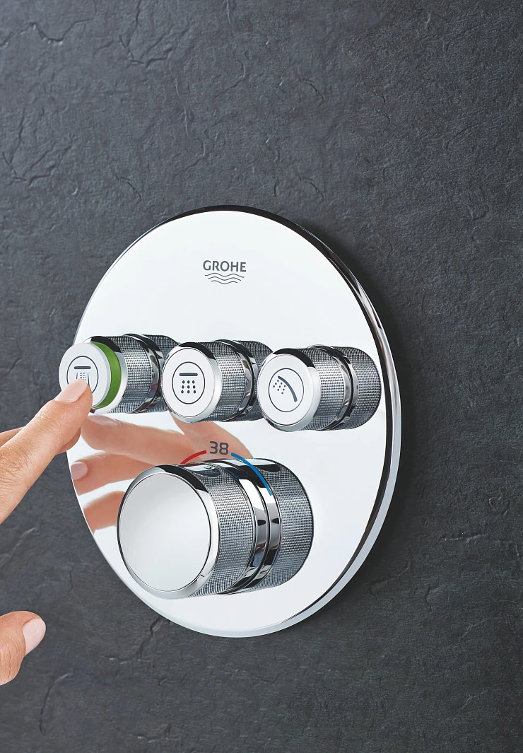 Термостатический смеситель Grohe Grohtherm SmartControl 29121000 для душа, хром