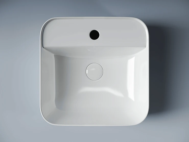 Раковина накладная Ceramica Nova Element CN5014 белая глянцевая