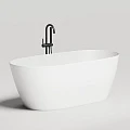 Ванна из искусственного камня Salini Sofia Light 165x75 отдельностоящая 103611G белая глянцевая