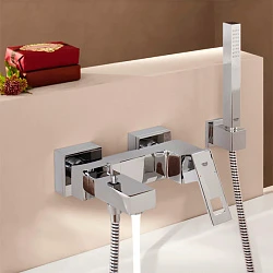 Смеситель для ванны с душем Grohe Eurocube 23141000 хром