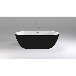 Акриловая ванна Black & White Swan SB105 Black 170x80см 105SBBL черная глянцевая