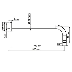 Кронштейн Wasserkraft Elbe A079 черный