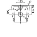 Чаша для унитаза подвесного BelBagno LOTO BB070CHR