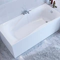 Ванна из искусственного камня Астра-Форм Вега 170x70 пристенная, белая глянцевая