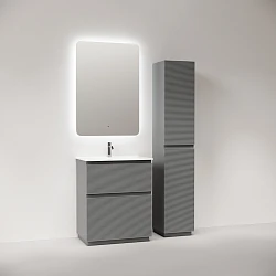 Тумба с раковиной Sancos Folk Floor 70 напольная, Ergraut soft