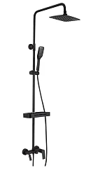 Душевая стойка Lemark Tropic LM7002BL черная матовая