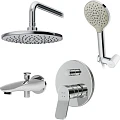 Душевой комплект AM.PM X-Joy FB85A10020 с внутренней частью, хром