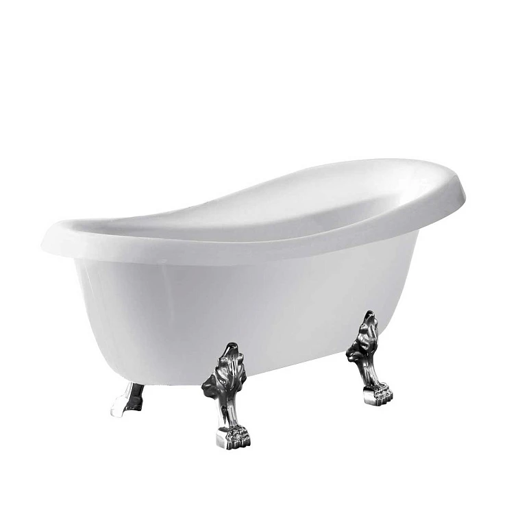 Акриловая ванна Vincea 170x75 VBT-120-1700-Cr белая глянцевая