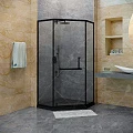 Душевой уголок RGW Hotel HO-084B 90x90см 350608499-14 профиль черный, стекло прозрачное