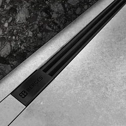 Душевой лоток Berges Super Slim 80 095154 черный матовый