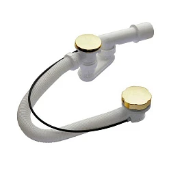 Слив-перелив для ванны AlcaPlast A55GOLD-RU-01 золото