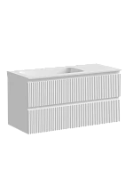 Тумба под раковину Sancos Snob R левая 100 см Bianco SNR100LW