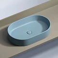 Раковина накладная Ceramica nova Element 600*380*122мм CN6048ML голубая матовая