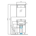 Зеркало Aquaton Фиджи 60 1A179502FG010