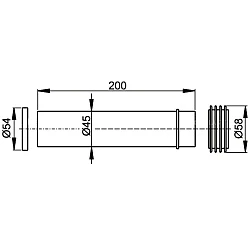 Патрубок для унитаза Alcaplast M901