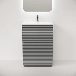 Тумба с раковиной Sancos Folk Floor 60 напольная, Ergraut soft
