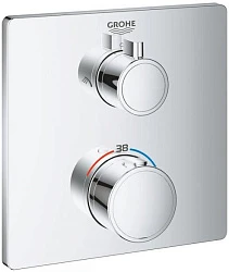 Термостат для душа с переключателем на 2 положения, GROHE Grohtherm, хром