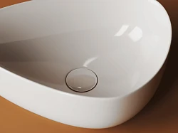 Раковина накладная Ceramica Nova Element CN5026 белая глянцевая
