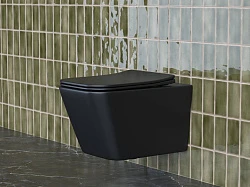 Унитаз подвесной Ceramica Nova Metric CN3007MB черный матовый