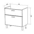 Тумба под раковину SanStar Gretta 80 332.1-1.5.1. белая