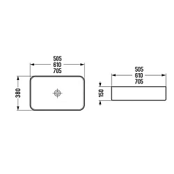 Раковина накладная Comforty 78575MC-60 бежевая матовая
