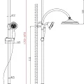 Душевая стойка Lemark Duetto LM5762C хром