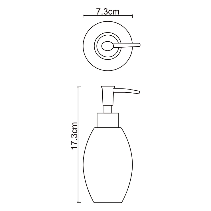 Дозатор Wasserkraft Ruwer K-6799 хром матовый