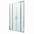 Душевая дверь в нишу BERGES PORTA 160-180см 063103 профиль хром, стекло прозрачное