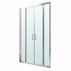 Душевая дверь в нишу BERGES PORTA 160-180см 063103 профиль хром, стекло прозрачное