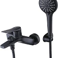 Смеситель для ванны с душем Lemark Bronx LM3714BL черный матовый