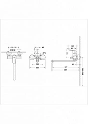 Смеситель для биде Bravat SOURCE F3239218CP-1-RUS хром